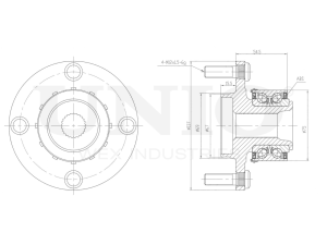 Front hub (with ABS) photo