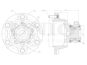 Front hub (with ABS) photo
