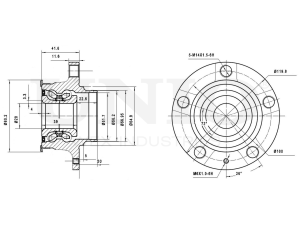 Rear hub (with ABS) photo
