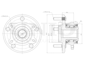 Front hub (with ABS) photo