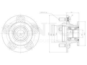 Rear hub (with ABS) photo