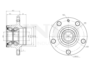 Rear hub (with ABS) photo