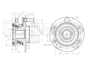 Front hub (with ABS) photo