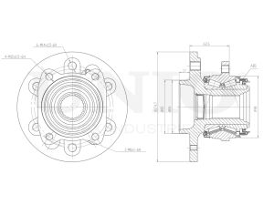 Rear hub (with ABS) photo