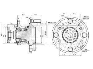 Rear hub (with ABS) photo