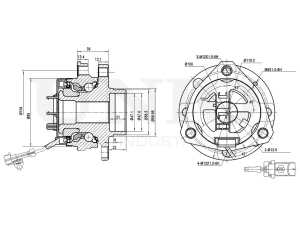 Front hub (with ABS) photo