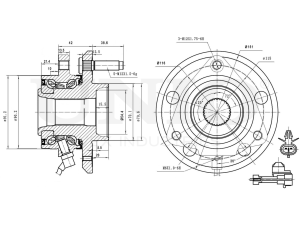 Front hub (with ABS) photo