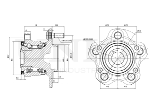 Rear hub (with ABS) photo