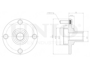 Front hub (without ABS) photo