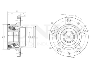 Rear hub (with ABS) photo