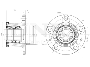 Rear hub (with ABS) photo