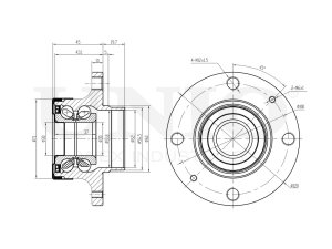 Rear hub (with ABS) photo