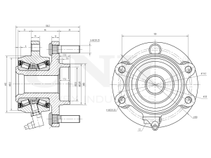 Front hub (with ABS) photo