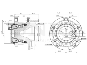 Rear hub (with ABS) photo