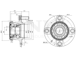 Rear hub (with ABS) photo