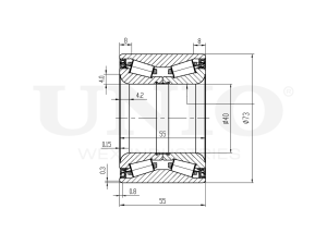 Front wheel bearing kit (without ABS) photo