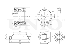 Rear wheel bearing kit (without ABS) photo