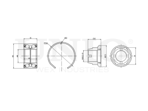 Front wheel bearing kit (without ABS) photo