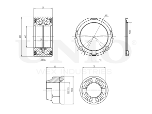 Front wheel bearing kit (with ABS) photo