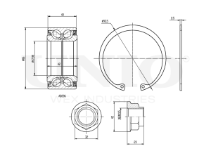 Front wheel bearing kit (with ABS) photo