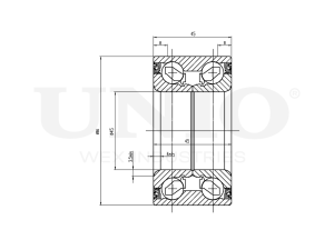 Front wheel bearing kit (without ABS) photo