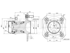 Rear hub (with ABS) photo