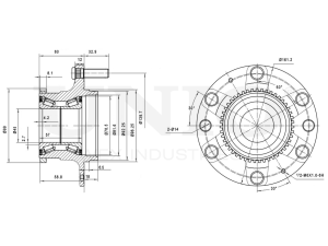 Front hub (with ABS) photo