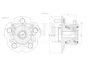 Rear hub (with ABS) photo