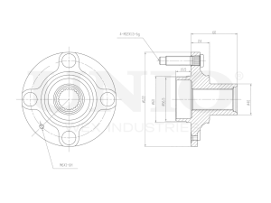Front hub (without ABS) photo