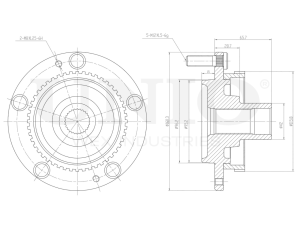 Front hub (with ABS) photo