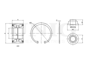 Front wheel bearing kit (with ABS) photo