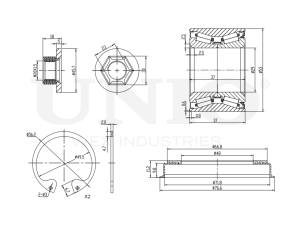 Rear wheel bearing kit (with ABS) photo