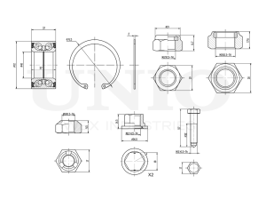 Front wheel bearing kit (without ABS) photo