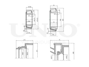 Front wheel bearing kit (without ABS) photo