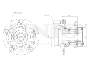 Rear hub (with ABS) photo