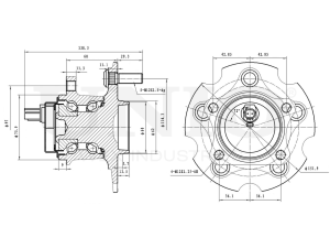 Rear hub (with ABS) photo