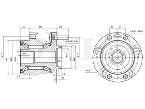 Rear hub (with ABS) photo