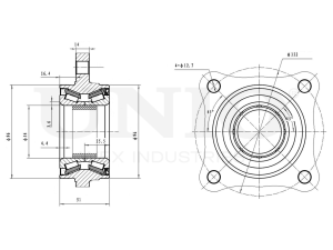 Front hub (without ABS) photo