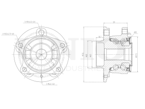 Rear hub (with ABS) photo