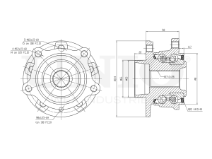 Rear wheel hub (with ABS) photo
