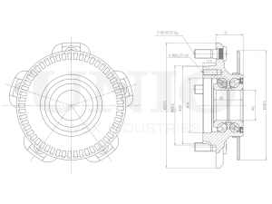 Front hub (with ABS) photo