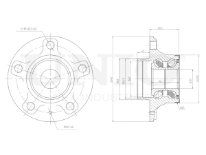 Rear hub (with ABS) photo