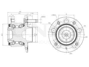 Rear hub (with ABS) photo