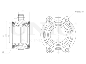 Front hub (with ABS) photo