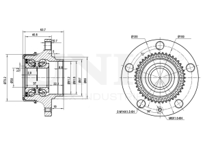 Rear hub (with ABS) photo