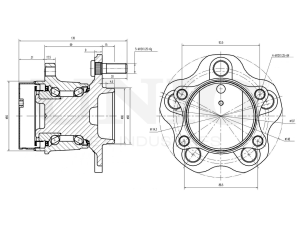 Rear hub (with ABS) photo