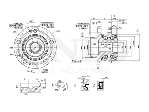 Front wheel hub (with ABS) photo