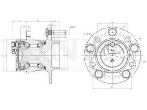 Rear hub (with ABS) photo