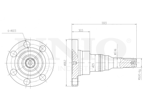 Rear hub (without ABS) photo
