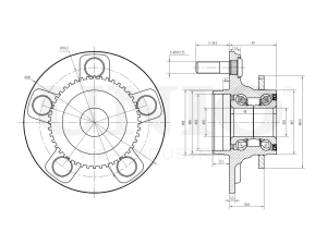 Rear hub (with ABS) photo